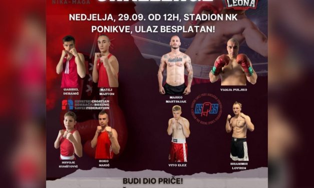 PAROVI 1. GAJNICE BOXING CHALLENGEA (nedjelja, 29. rujna 2024. od 12.00 sati) U ringu na igralištu NK Ponikvi predviđena 32 meča u svim dobnim skupinama