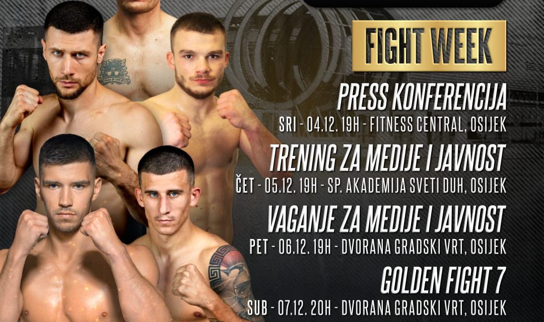 Gradski Vrt Ove Subote Postaje Borilačka Prijestolnica: Golden Fight 7 Dolazi U Osijek