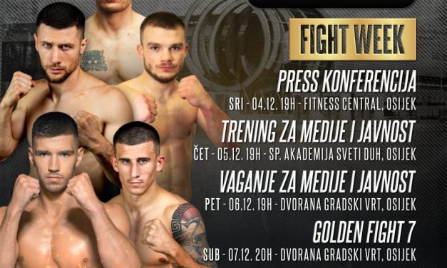 Gradski Vrt Ove Subote Postaje Borilačka Prijestolnica: Golden Fight 7 Dolazi U Osijek