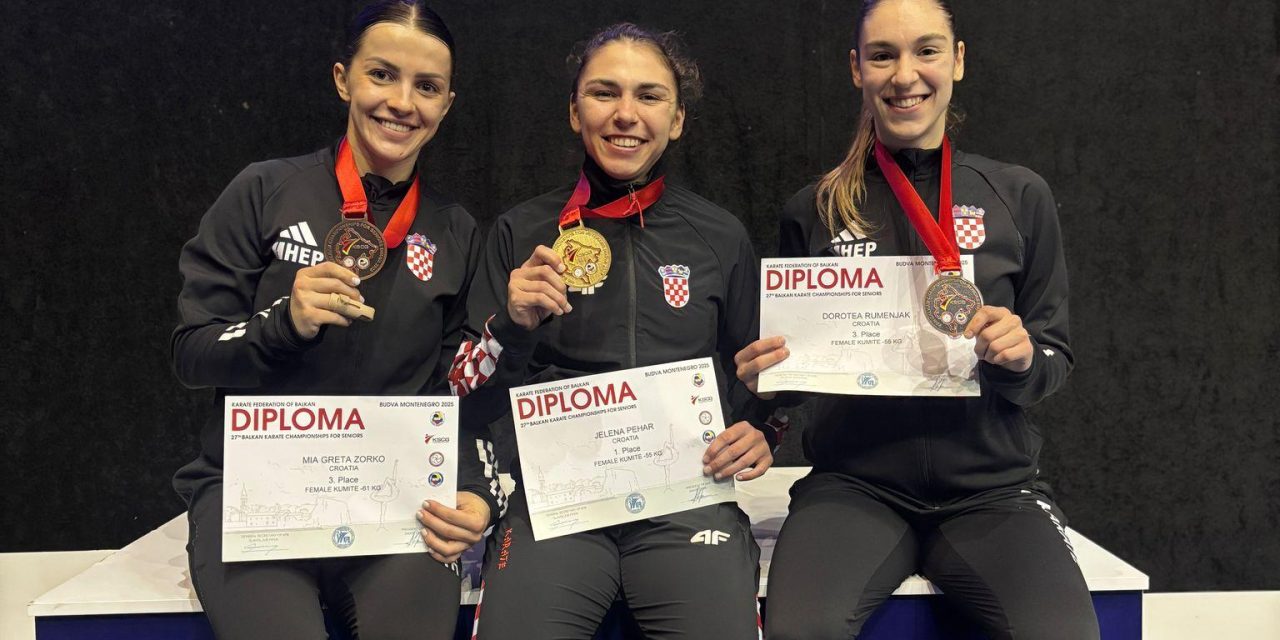 HRVATSKI KARATISTI DOMINIRALI NA PRVENSTVU BALKANA – OSVOJILI ČETIRI ZLATA I UKUPNO DESET MEDALJA!