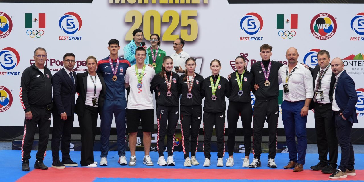 KARATE: HRVATSKA 1. PREMA BROJU MEDALJA U KONKURENCIJI 59 ZEMALJA NA SVJETSKOJ LIGI ZA MLADE U MONTERREYU!